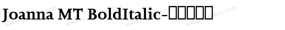 Joanna MT BoldItalic字体转换